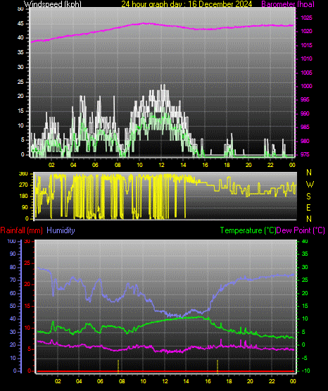 24 Hour Graph for Day 16