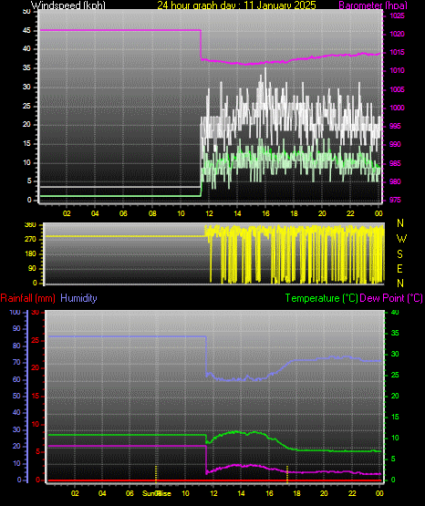 24 Hour Graph for Day 11