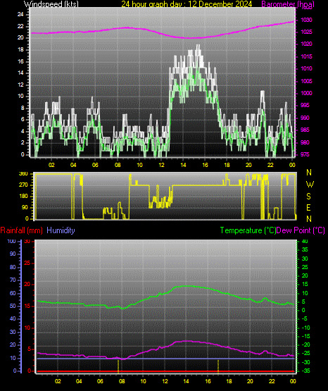 24 Hour Graph for Day 12