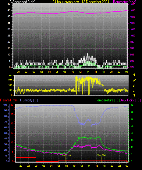 24 Hour Graph for Day 12