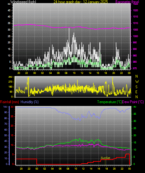 24 Hour Graph for Day 12