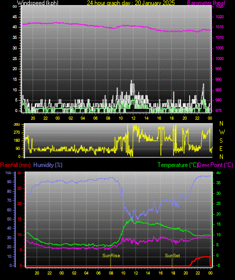 24 Hour Graph for Day 20