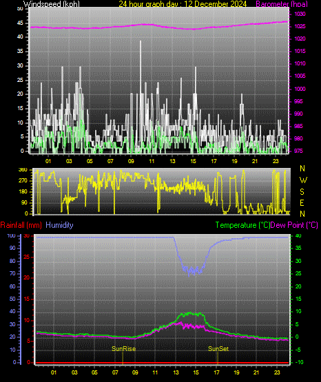 24 Hour Graph for Day 12