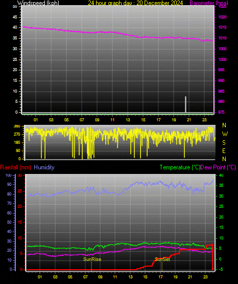 24 Hour Graph for Day 20