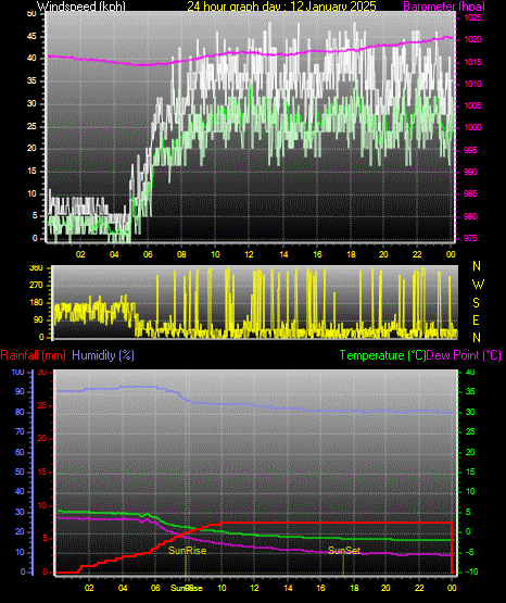 24 Hour Graph for Day 12