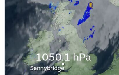Στα 1050,1hpa τα βαρόμετρα στο Ηνωμένο Βασίλειο- ρεκόρ από το 1957