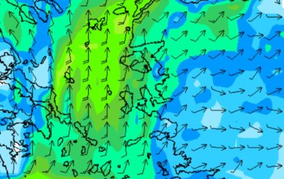 Έβρος – ανατολικό Αιγαίο: Ηλιοφάνεια, εκ νέου ενίσχυση των νοτιάδων.