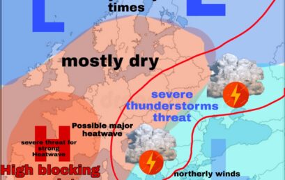 July Highlights: warm at West, unsettled at East