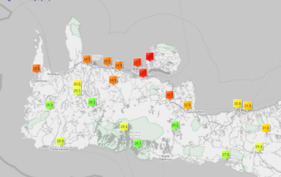Ξεπέρασε τους 38 βαθμούς ο υδράργυρος στην Κρήτη