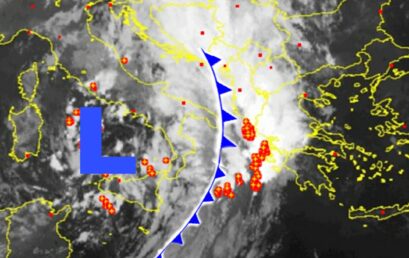 Δορυφορική τώρα: Το ψυχρό μέτωπο στην δυτική Ελλάδα