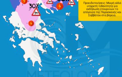 Δελτίο καταιγίδων Παρασκευής