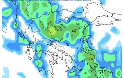 Βροχές και καταιγίδες σε Πιερία-Χαλκιδική-Σποράδες-Θερμαϊκός-Ανατολική Θεσσαλία-Αιγαίο